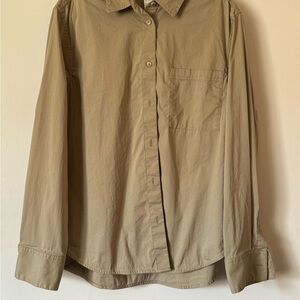 Lululemon Relaxed-Fit Cotton-Blend Poplin Button-Down